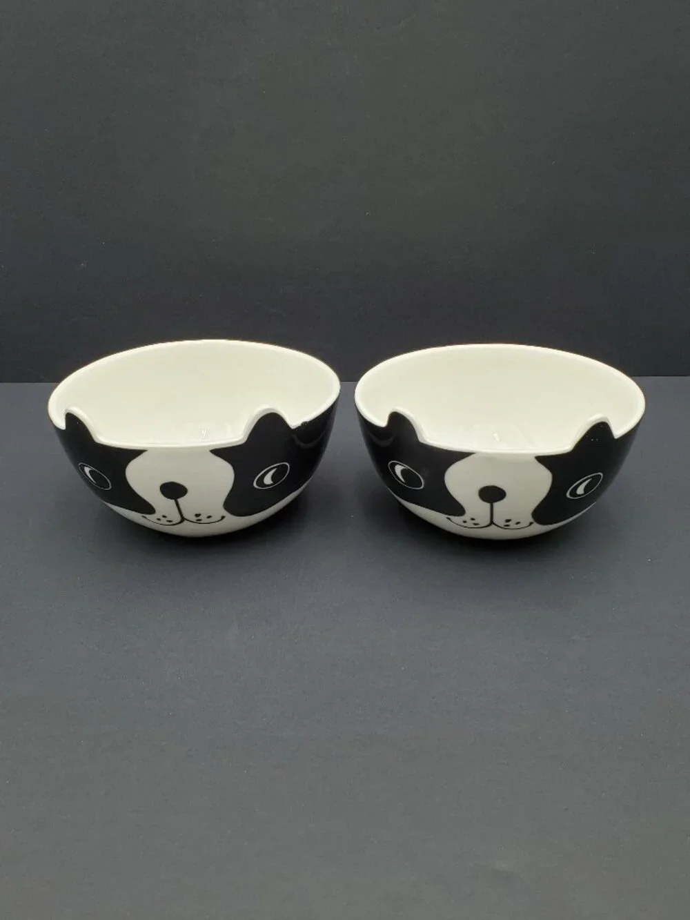 Tabletops Gallery Frenchie Dog Face Soup Bowls Boston Terrier Dog Cereal Bowls